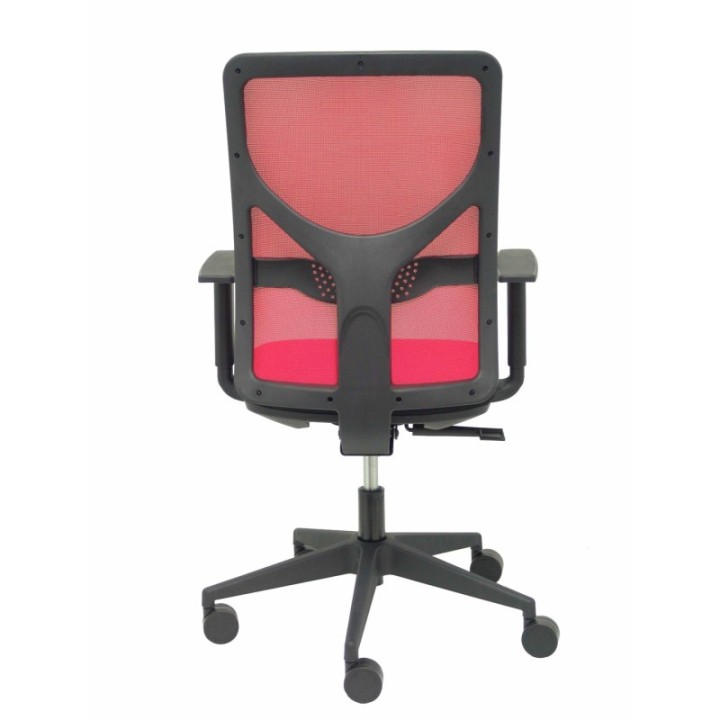 Silla Motilla malla roja asiento bali negro brazo regulable
