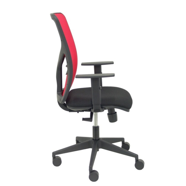 Silla Motilla malla roja asiento bali negro brazo regulable