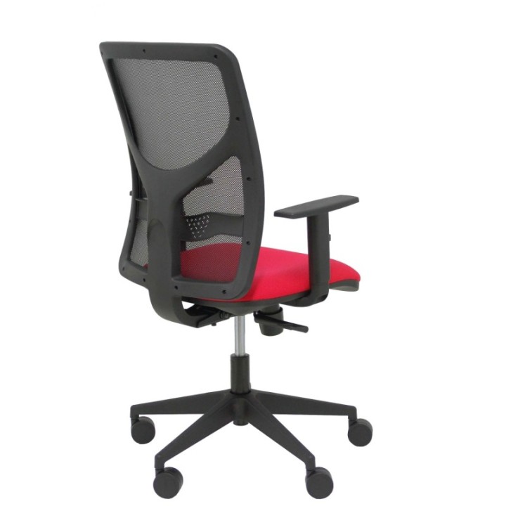 Silla Motilla sincro malla negra asiento bali turquesa brazos regulables