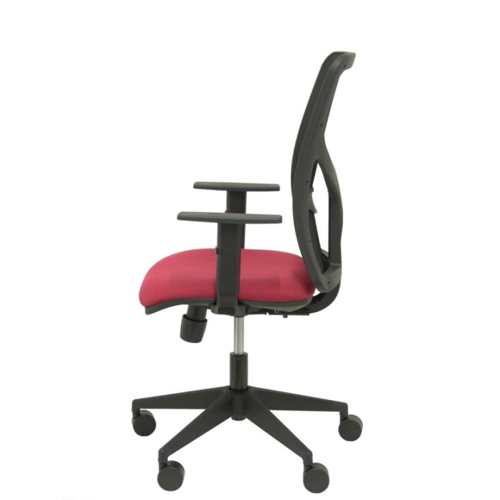 Silla Motilla malla negra asiento bali granate brazo regulable