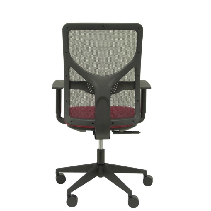 Silla Motilla malla negra asiento bali granate brazo regulable