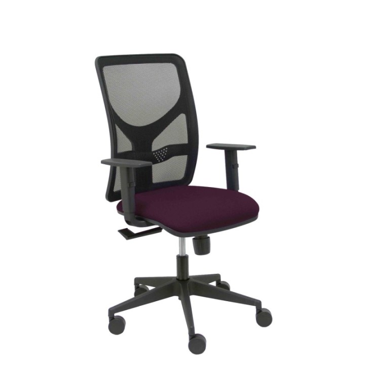 Silla Motilla malla negra asiento bali morado brazo regulable
