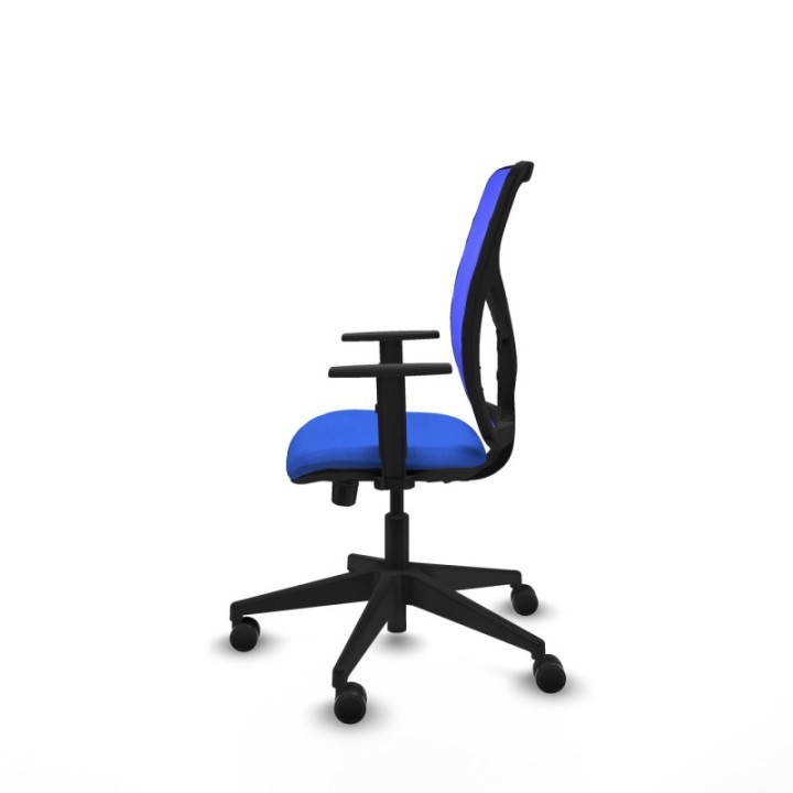 Motilla traslack malla azul bali azul brazos 1D base piramidal  ruedas 65mm nailon