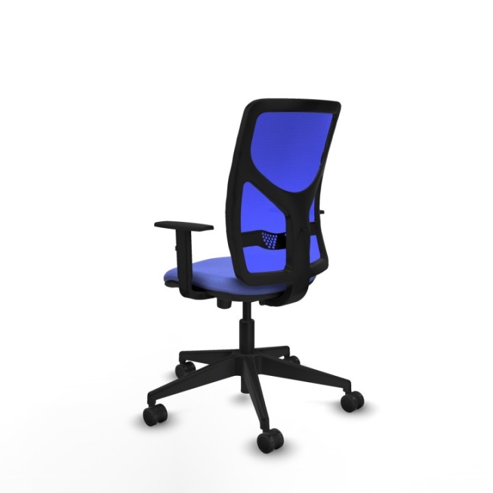 Motilla traslack malla azul bali azul claro brazos 1D base piramidal  ruedas 65mm nailon