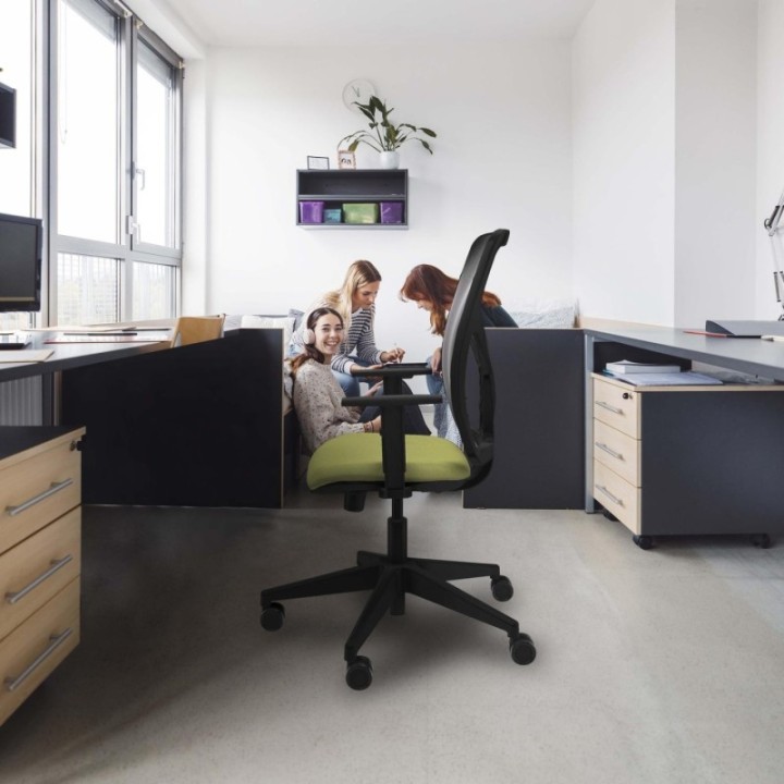 Motilla traslack malla azul bali morado brazos 1D base piramidal  ruedas 65mm nailon