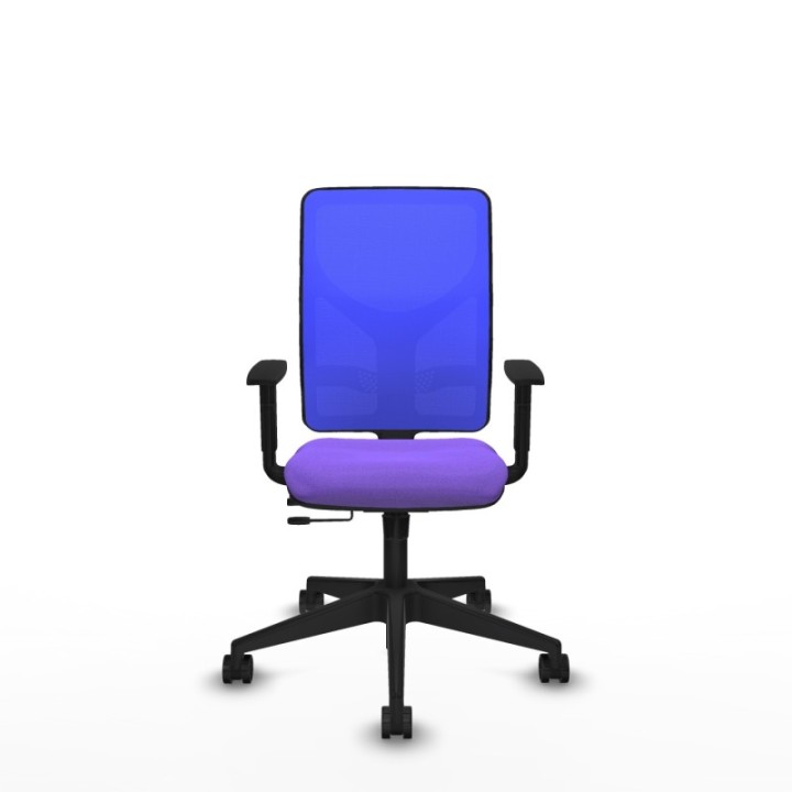 Motilla traslack malla azul bali lila brazos 1D base piramidal  ruedas 65mm nailon