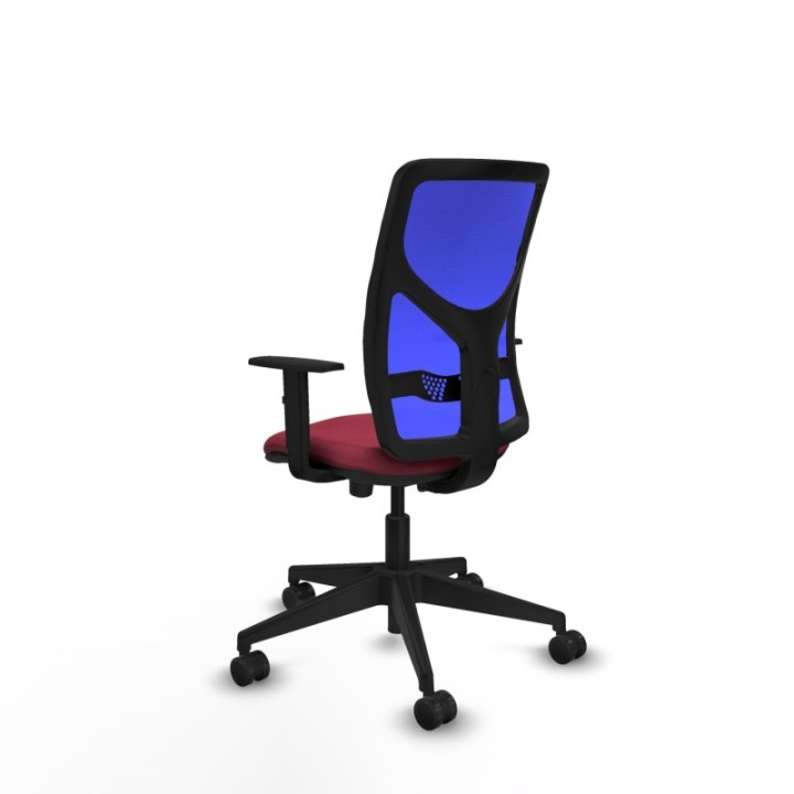 Motilla traslack malla azul bali granate brazos 1D base piramidal  ruedas 65mm nailon