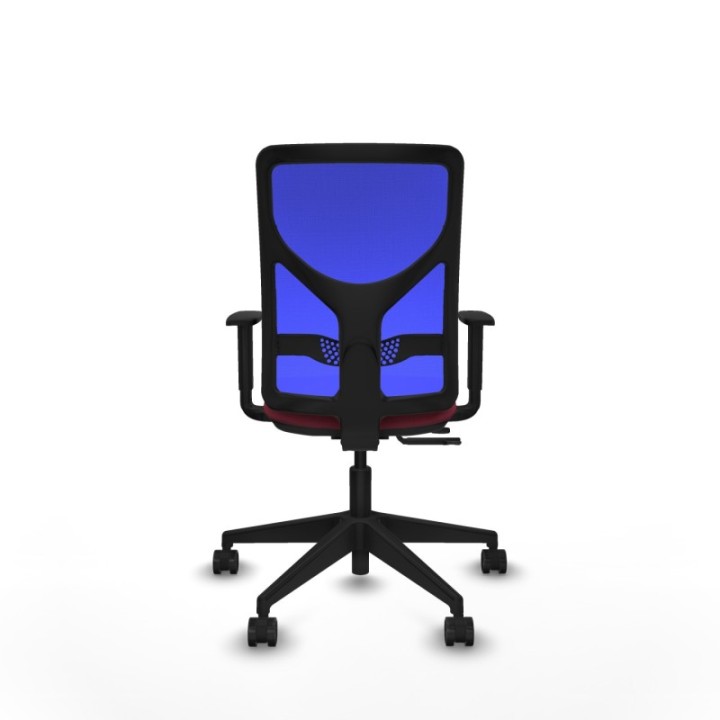 Motilla traslack malla azul bali granate brazos 1D base piramidal  ruedas 65mm nailon