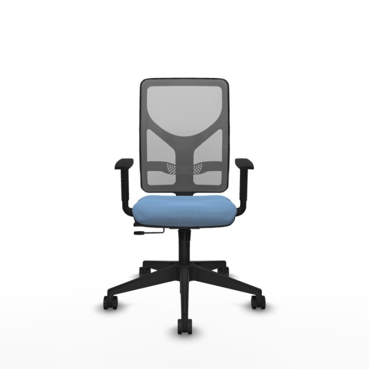 Motilla traslack malla gris bali azul cielo brazos 1D base piramidal  ruedas 65mm nailon