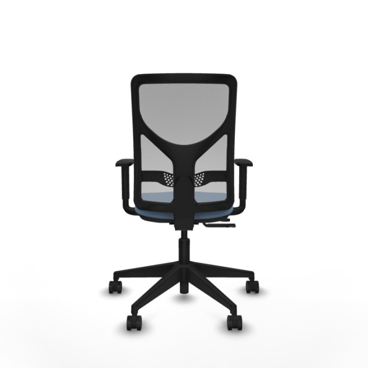 Motilla traslack malla gris bali azul cielo brazos 1D base piramidal  ruedas 65mm nailon