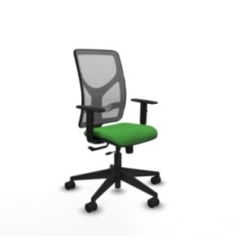 Motilla traslack malla gris bali verde brazos 1D base piramidal  ruedas 65mm nailon