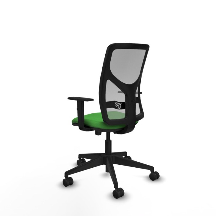 Motilla traslack malla gris bali verde brazos 1D base piramidal  ruedas 65mm nailon