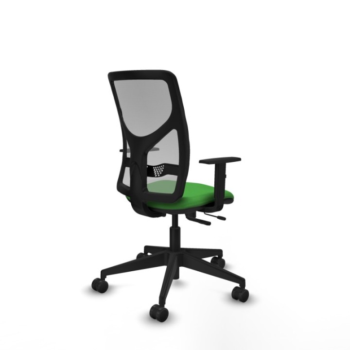 Motilla traslack malla gris bali verde brazos 1D base piramidal  ruedas 65mm nailon