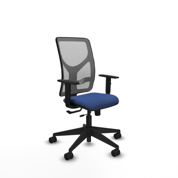 Motilla traslack malla gris bali azul marino brazos 1D base piramidal  ruedas 65mm nailon