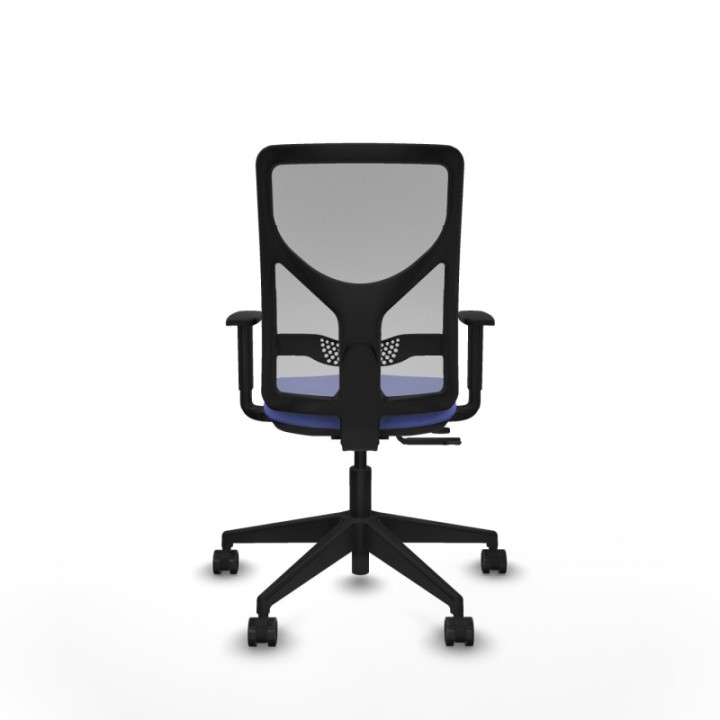 Motilla traslack malla gris bali azul claro brazos 1D base piramidal  ruedas 65mm nailon